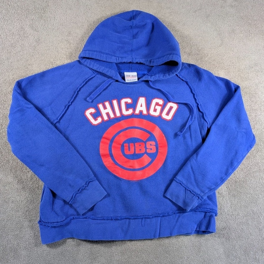 Genuine Merchandise 5th & Ocean Hoodie Womens Medium Blue Chicago Cubs Baseball
